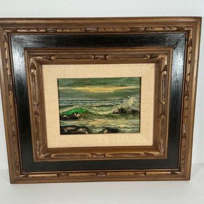 Vintage Small Oil Painting
