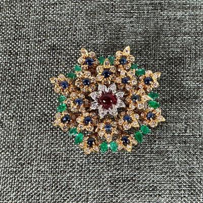 Vintage Rhinestone Brooch
