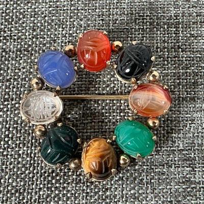 Scarab Brooch