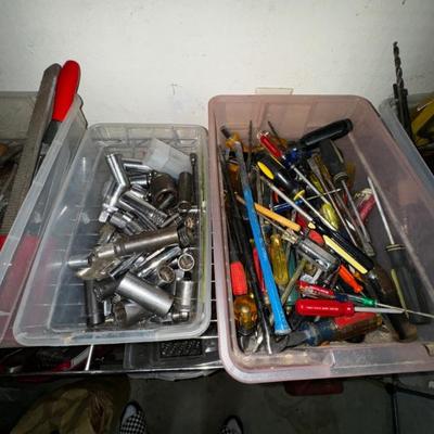 Sockets, screwdrivers, and miscellaneous picks