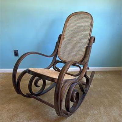Bentwood Cane Rocking Chair .jpg