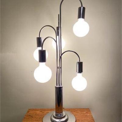 Mid Century Chrome Waterfall Lamp .jpg