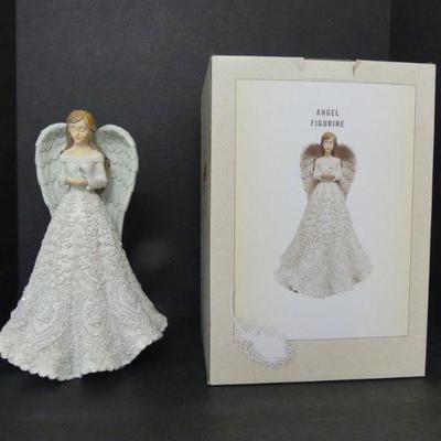 Vintage Cracker Barrel Exclusive Angel Figurine - 8¼" x 12" - In Box