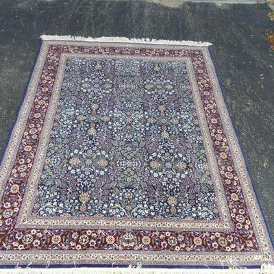 Vintage Made in Turkey Hereke Wool/Cotton Turkish Area Rug - 75