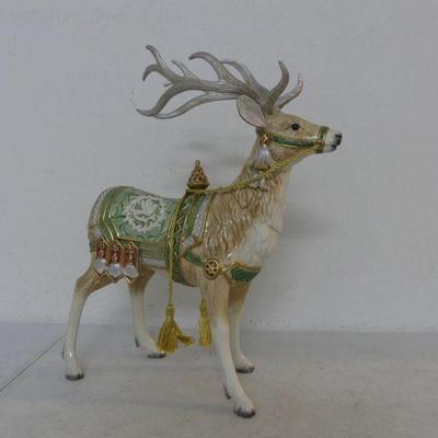 2000-2022 Fitz & Floyd "Gregorian Collection" Deer Figurine - 15" - In Box