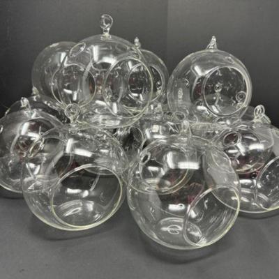 Set of 16 Large Blown Glass Multipurpose Terrarium Ornaments	