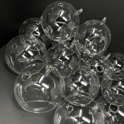 Set of 19 Large Blown Glass Multipurpose Terrarium Ornaments﻿	