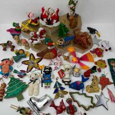 Vintage Hand-Crafted Multicultural Christmas Ornament Collection-Set 2	