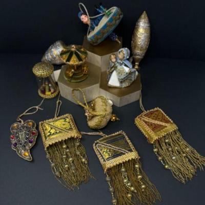Vintage Ornament Variety: Frederick & Nelson, Bon Marche, W. Germany	