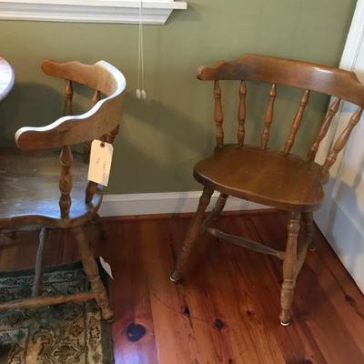 set of 3 captains chairs $42