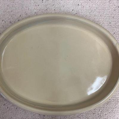 AAT028- Large Oval Ceramic Serving Tray