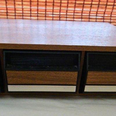 AAT113-Vintage Faux Wood 3 Drawer Cassette Storage Case