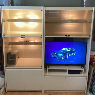 AAT701 Off-White Entertainment Center 