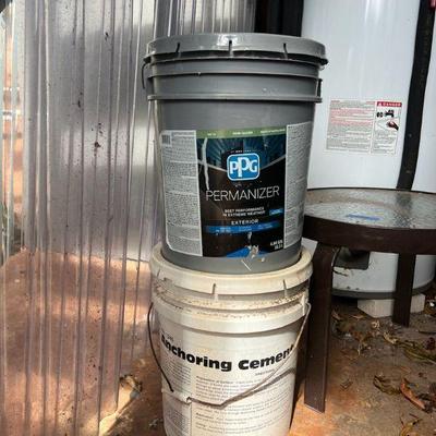 AAT131- Ppg Semi Gloss Exterior Paint & Quikrete Anchoring Cement