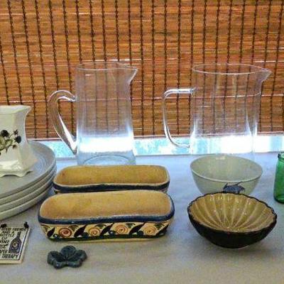 AAT025-Assortment Of Plates, Pitchers, And Various Ceramic Pieces