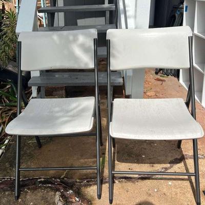 AAT132- (2) Lifetime Foldable Chairs