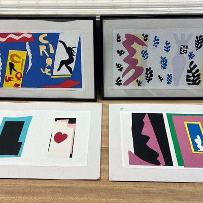AAT068- Henri Matisse Paper Abstract Prints