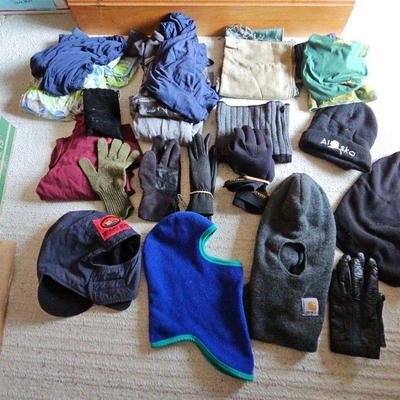 AAT071-Box Of Winter Wear, Full Ski Masks, Gloves, Socks