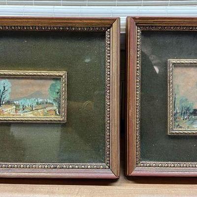 AAT066- (2) Framed & Signed Original Paintings?
