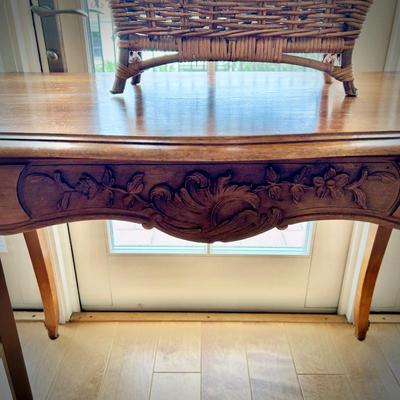 Louis XV-style carved table