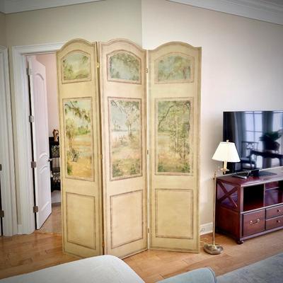 Three-panel room divider/screen (note this is a very tall piece)