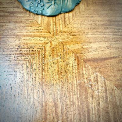 Antique marquetry parlor side table