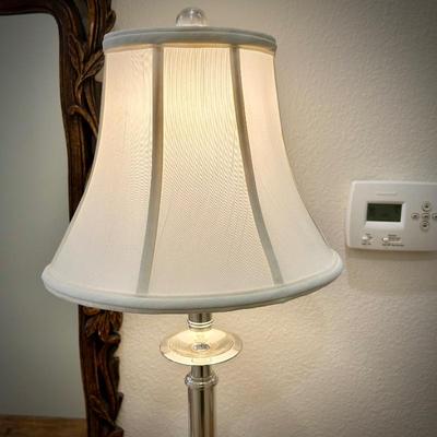 Pair of silver buffet lamps