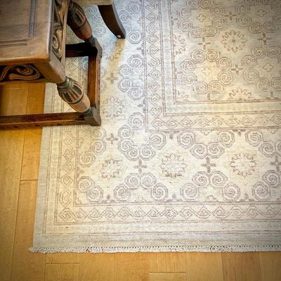 Off-white oriental rug