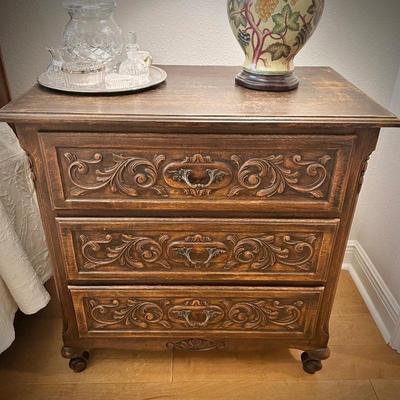 Vintage carved chest