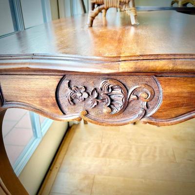 Louis XV-style carved table