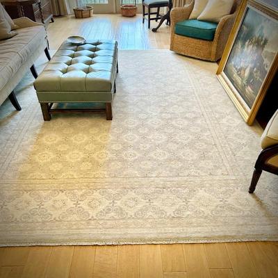Off-white oriental rug