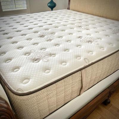 Stearns & Foster king mattress set - "Raeburn Firm" (note that the bedframe stays with the home)