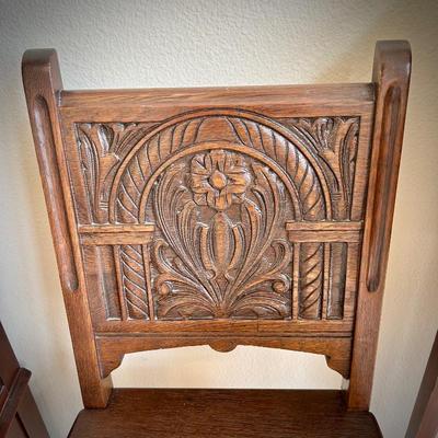 Carved antique chair