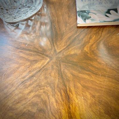 Wellington Hall scalloped octagon table with claw feet