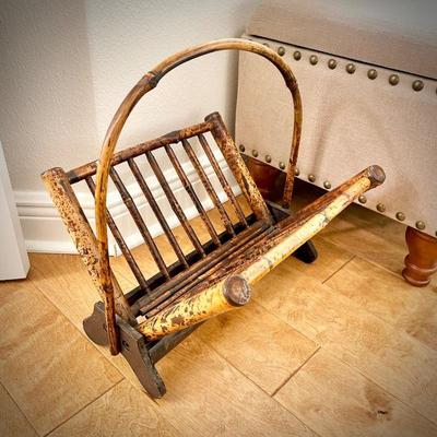 Bamboo magazine rack