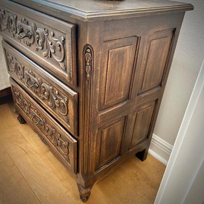 Vintage carved chest