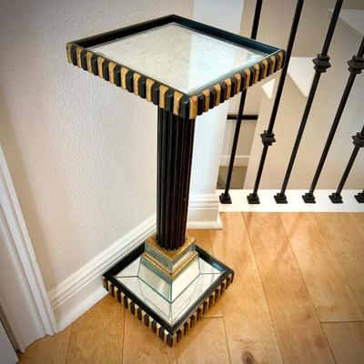 Art deco mirrored plant stand