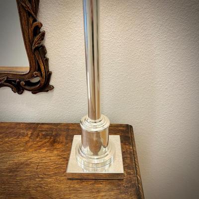 Pair of silver buffet lamps