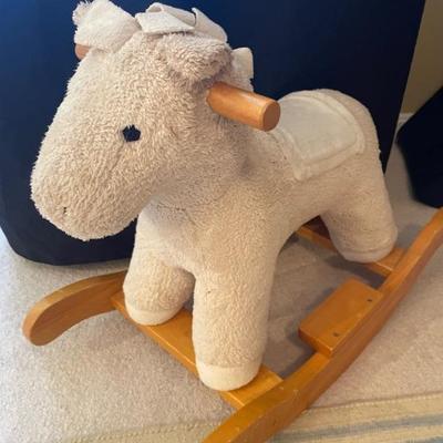 pottery barn rocking horse 