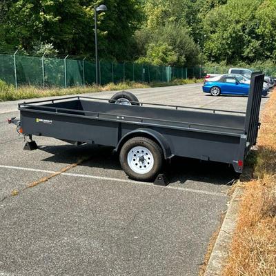 BELMONT 6 x 12 UTILITY / LANDSCAPING TRAILER | 6x12 UT612SS single axle utility trailer with metal gate/ ramp, near new condition with...