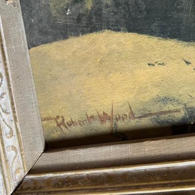 Oil on canvas by Robert Wood.