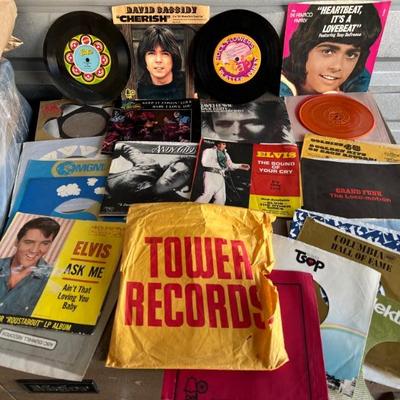 Lots of collectible 45s & LPs!