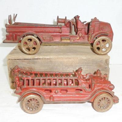Antique iron toys, as found