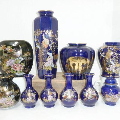 LARGE lot Kutani Etc.Vases