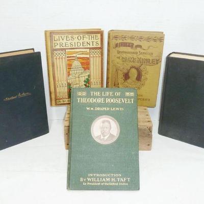 several antique book lots