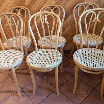 Vintage Thonet style bentwood chairs