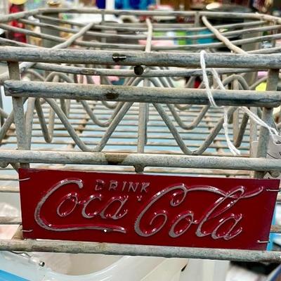 Vtg. Metal Coke rack