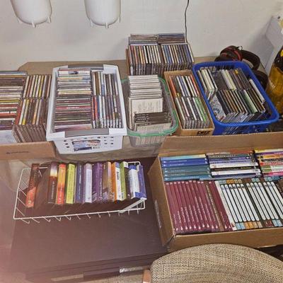 DVD's, CD's, Books galore!