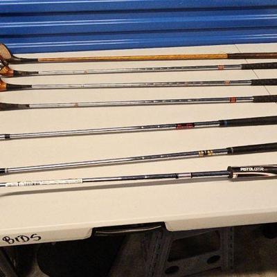 PTH343-Golf Clubs, Drivers And A Putter