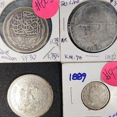 PTH225 - Assorted Silver Coins (4)